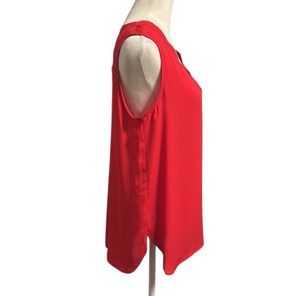 VIOLET + CLAIRE Red Sleeveless V-Neck Women's Top med - Picture 4 of 8